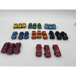 Vintage Tootsie Toy Car Lot Of 24 Porsche, Trucks and others Metal